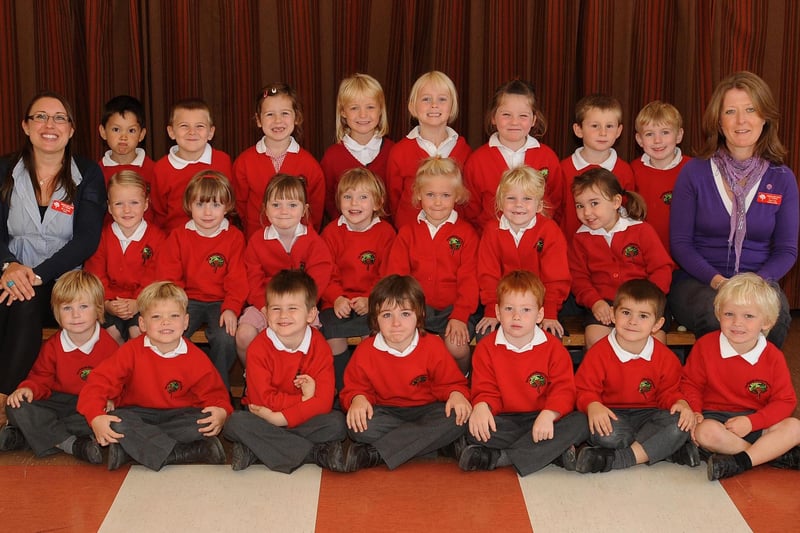 New pupils at Northlands Wood Primary Academy in Haywards Heath. Picture: Steve Robards.