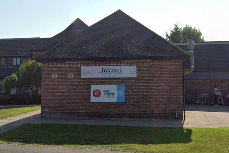 Marino's Fish Bar in Sheddingdean Community Centre, Maple Close, Burgess Hill, has 4.3 stars out of five from 104 Google reviews. "Beats all local establishments on quality, price and portion sizes," said one enthusiatic reviewer. Picture: Google Street View.