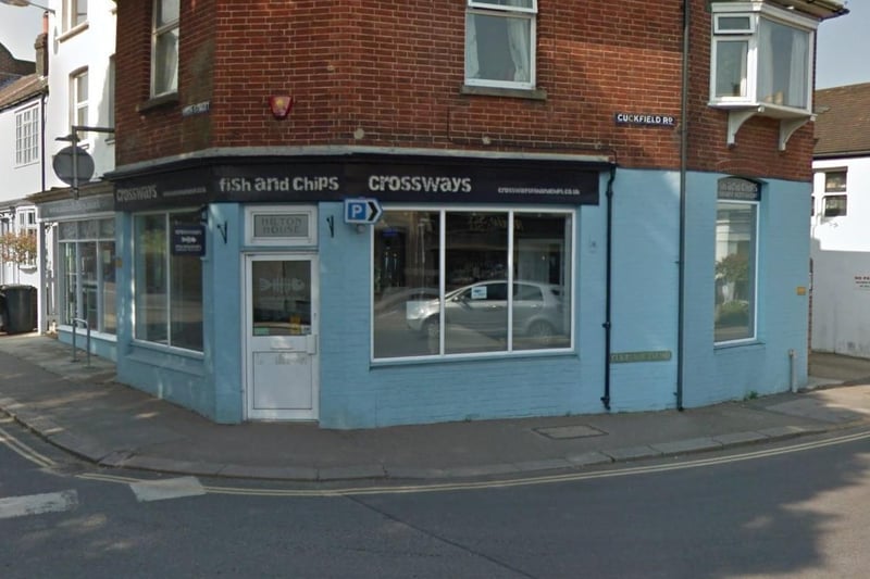 Crossways Fish and Chips in Hurstpierpoint High Street has 4.6 stars out of five from 95 Google reviews. One reviewer said they offered 'the best fish and chips my wife ever had' while another said the chips tasted like the were homemade. Picture: Google Street View.