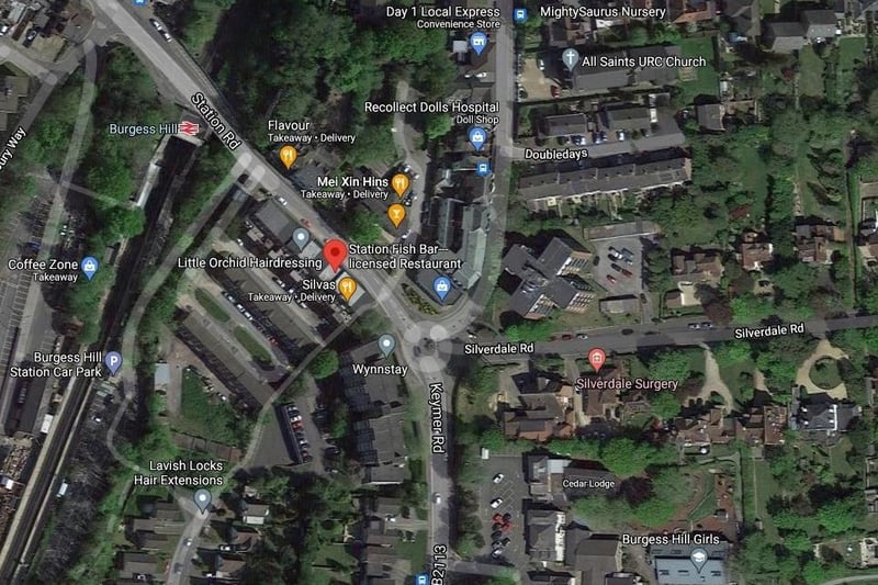 Station Fish Bar can be found in Keymer Parade, Burgess Hill, and has rating of 4.4 out of five from 57 Google reviews. One review said the restaurant offered 'the best chips in town', which were 'great tasting and not at all greasy'. Picture: Google Maps.