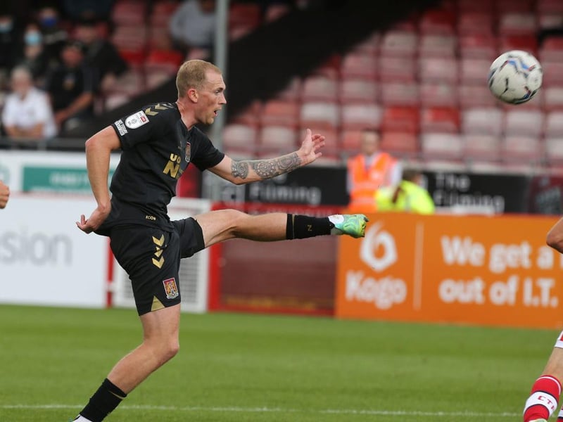 Not for the first time this season he appeared the most likely to make something happen for the Cobblers. Found good areas and nearly won it, forcing Morris to tip wide. Set-pieces were disappointing though... 7