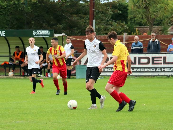 Action and goal celebrations from Pagham's 4-0 win over Lingfield at Nyetimber Lane / Pictures: Roger Smith