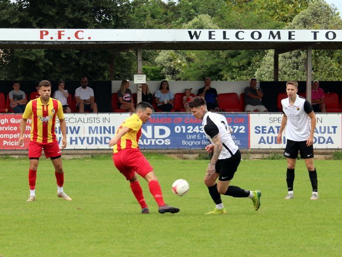 Action and goal celebrations from Pagham's 4-0 win over Lingfield at Nyetimber Lane / Pictures: Roger Smith