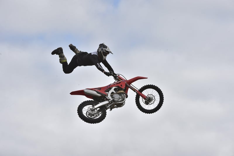Truckfest 2021 at the East of England Arena.  Broke FMX display team EMN-210829-200531009