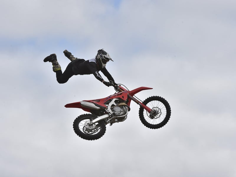 Truckfest 2021 at the East of England Arena.  Broke FMX display team EMN-210829-200531009