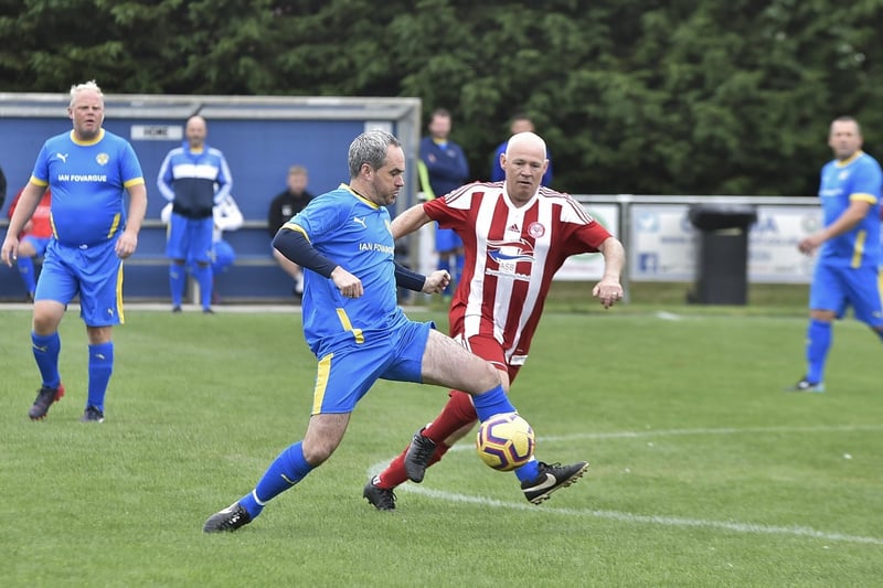 Football action from the Ian Fovargue memorial match at Nene Valley Community Centre. Pictures: David Lowndes