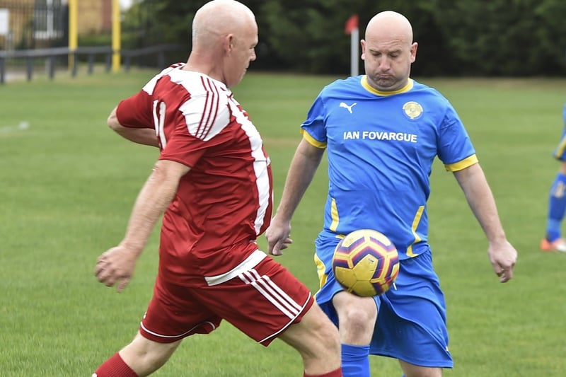 Football action from the Ian Fovargue memorial match at Nene Valley Community Centre. Pictures: David Lowndes