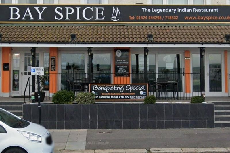 Bay Spice in Eversfield Place, Hastings has 4.5 out of five stars from 424 reviews on Google. Photo: Google