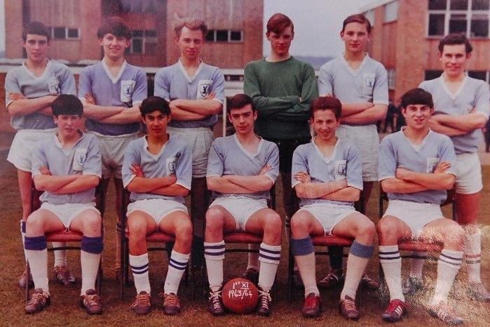 A football squad line-up. Do you recognise anyone?