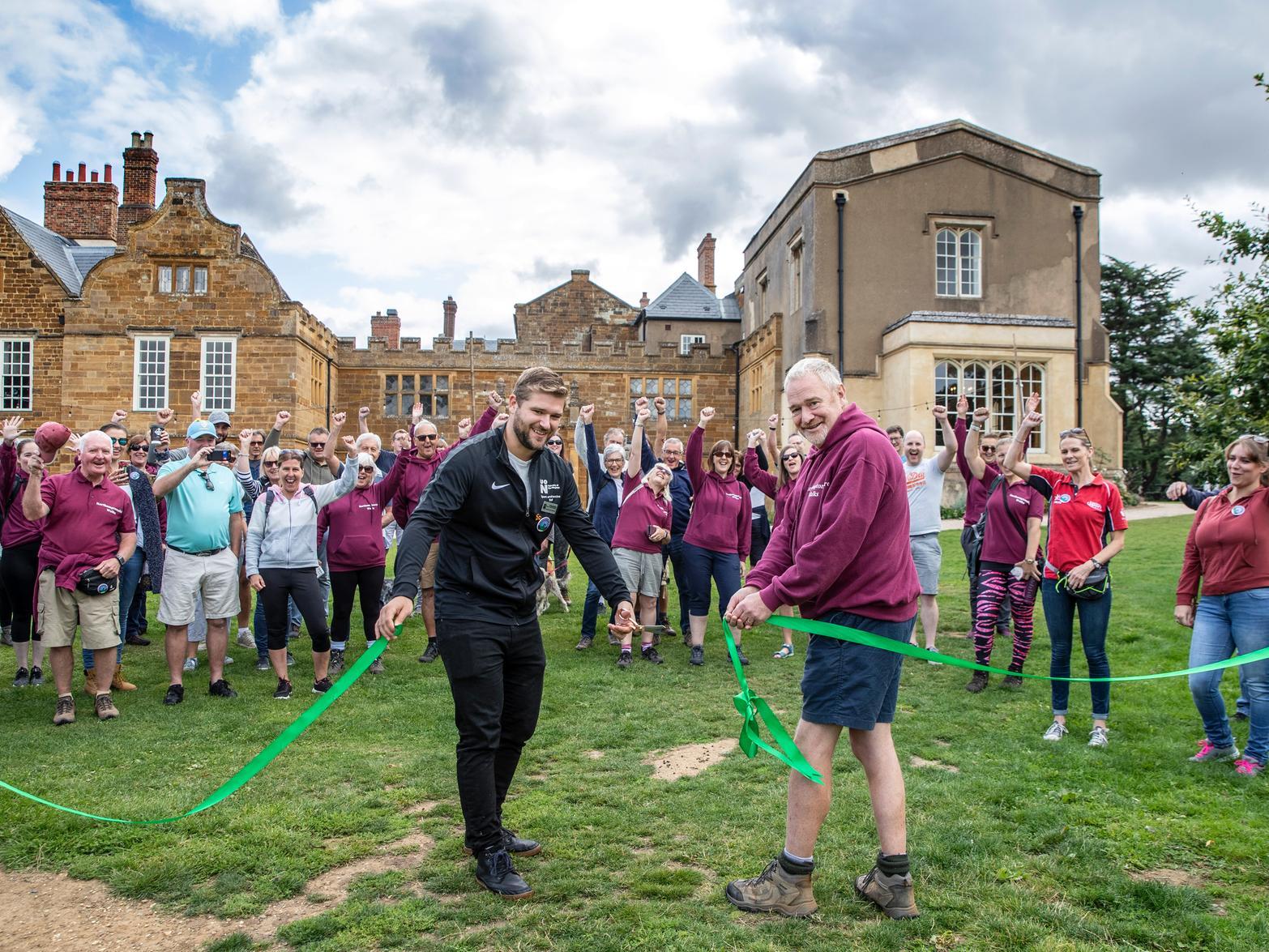 The ribbon-cutting ceremony to open the new scenic signposted walking route at Delapré Park on Sunday, August 29 2021.