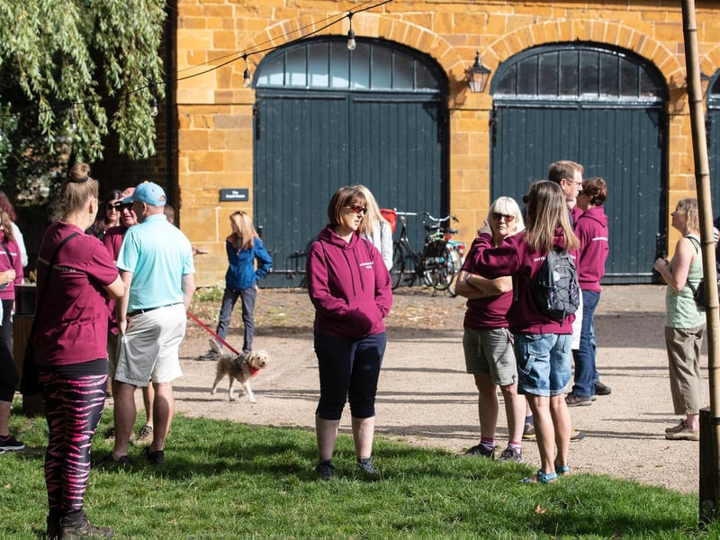 The ribbon-cutting ceremony to open the new scenic signposted walking route at Delapré Park on Sunday, August 29 2021.
