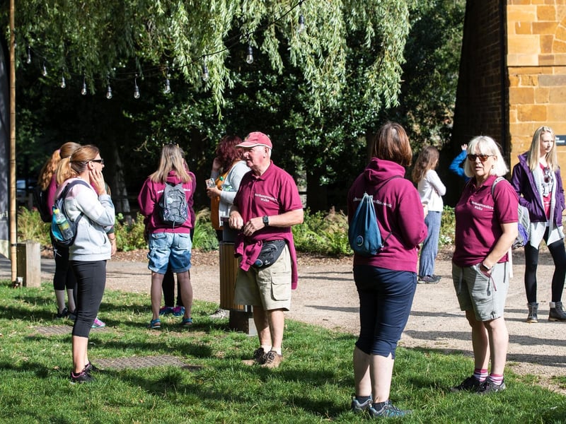 The ribbon-cutting ceremony to open the new scenic signposted walking route at Delapré Park on Sunday, August 29 2021.