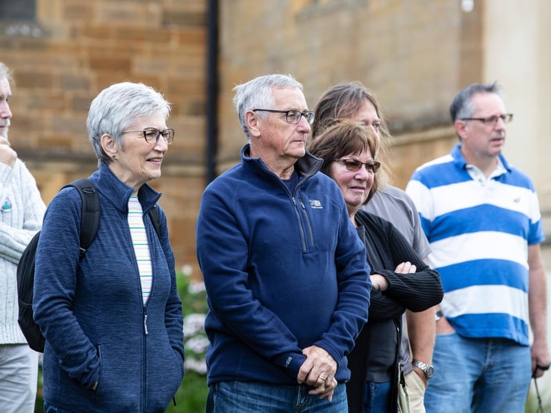 The ribbon-cutting ceremony to open the new scenic signposted walking route at Delapré Park on Sunday, August 29 2021.