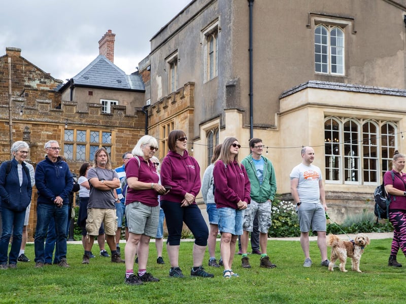The ribbon-cutting ceremony to open the new scenic signposted walking route at Delapré Park on Sunday, August 29 2021.