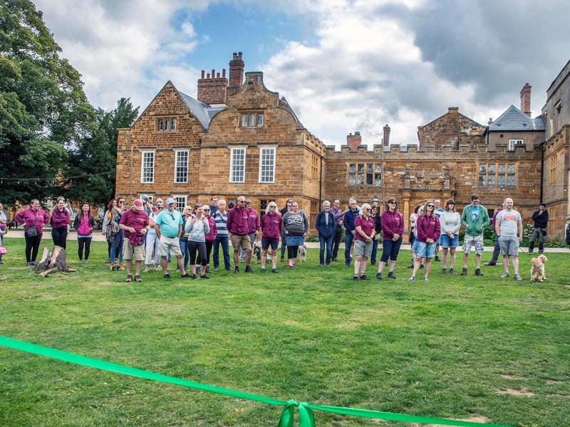 The ribbon-cutting ceremony to open the new scenic signposted walking route at Delapré Park on Sunday, August 29 2021.