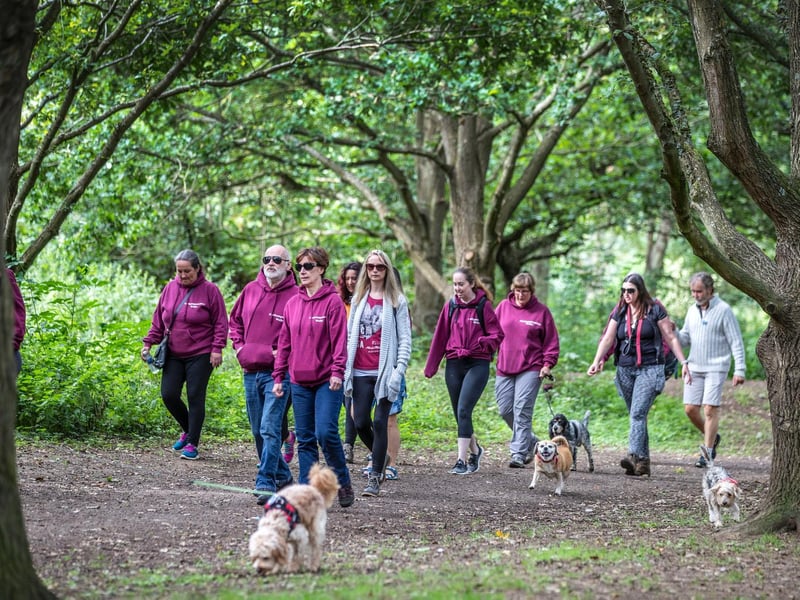 The ribbon-cutting ceremony to open the new scenic signposted walking route at Delapré Park on Sunday, August 29 2021.