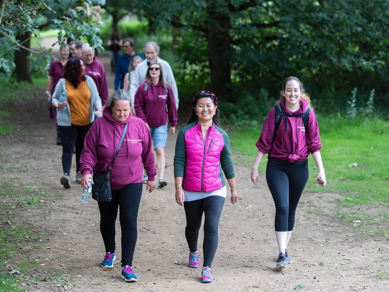 The ribbon-cutting ceremony to open the new scenic signposted walking route at Delapré Park on Sunday, August 29 2021.