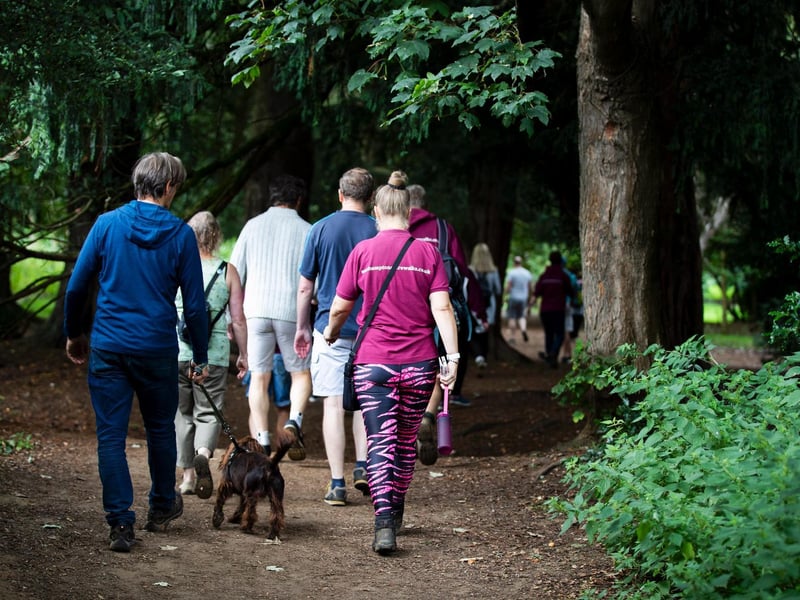 The ribbon-cutting ceremony to open the new scenic signposted walking route at Delapré Park on Sunday, August 29 2021.