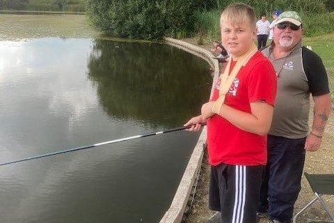 Shinewater Fun Day. Youngsters could try their hand at fishing on the lake. SUS-210309-092308001