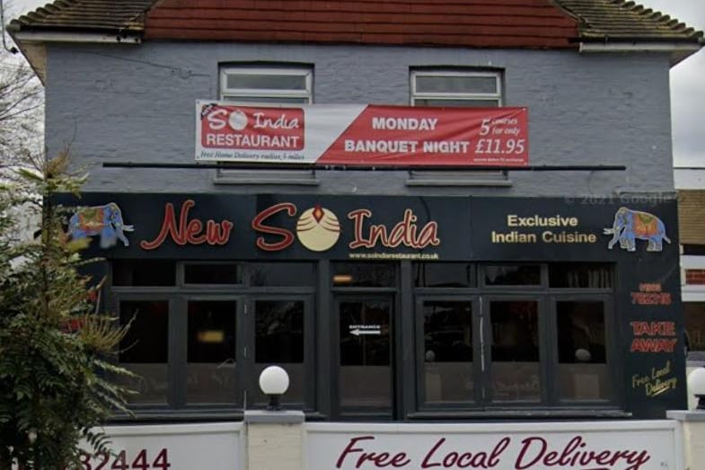 New So India in Station Road in East Preston, Littlehampton has 4.5 out of five stars from 199 reviews on Google. Photo: Google