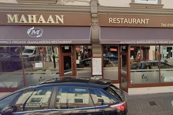 Mahaan in Montague Street, Worthing has 4.3 out of five stars from 433 reviews on Google. Photo: Google