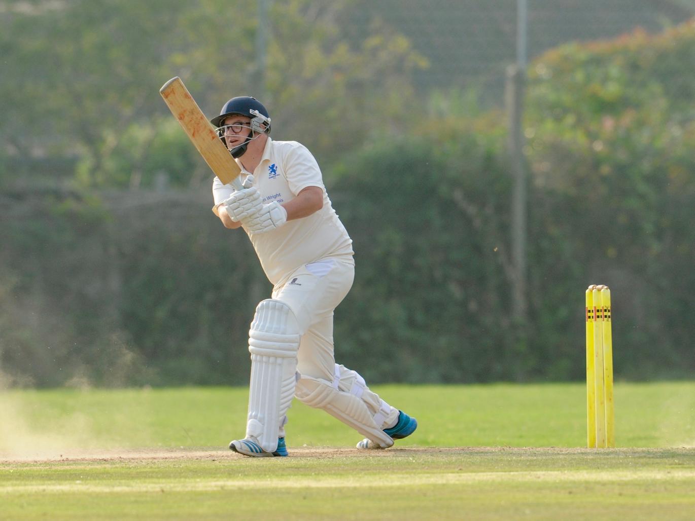 Action from Findon's win at Goring, which means they will play a promotion play-off v Rye for a spot in division two of the Sussex Cricket League / Pictures: Stephen Goodger