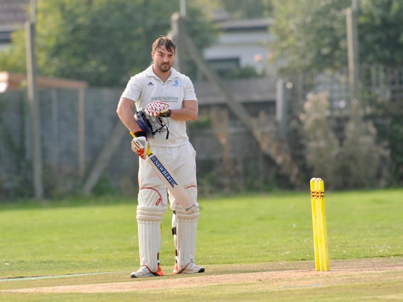 Action from Findon's win at Goring, which means they will play a promotion play-off v Rye for a spot in division two of the Sussex Cricket League / Pictures: Stephen Goodger