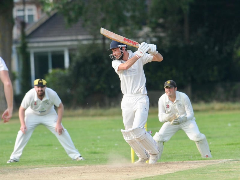 Action from Findon's win at Goring, which means they will play a promotion play-off v Rye for a spot in division two of the Sussex Cricket League / Pictures: Stephen Goodger