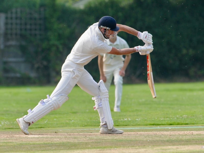 Action from Findon's win at Goring, which means they will play a promotion play-off v Rye for a spot in division two of the Sussex Cricket League / Pictures: Stephen Goodger