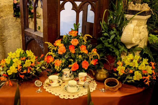 The church was filled with floral displays. Photo: Brian Burns
