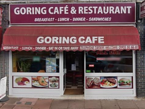 Goring Cafe and Restaurant in Goring Road, Goring-by-Sea has 4.6 out of five stars from 225 reviews on Google. Photo: Google