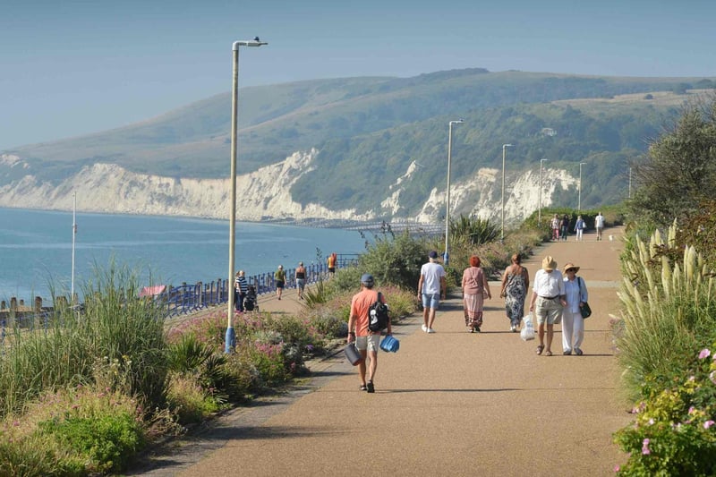A perfect day for a walk along the Eastbourne seafront