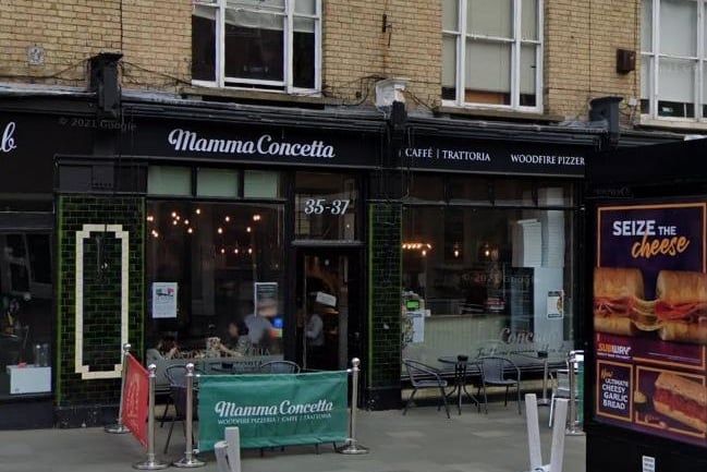 Mamma Concetta, in Harpur Street, received 5 stars after 119 reviews. One customer said: "Not only best Italian pizza in town but people who work there make you feel more than welcome every single time. I hope they will start to sell this absolutely amazing oil of olive one day coz it's one of the best ones I tried in my life"
