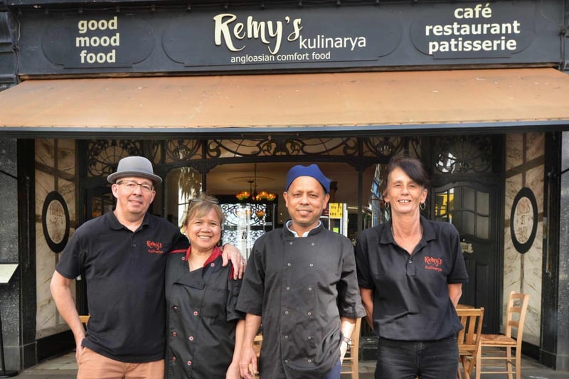 Owner Remy Hough (second from left) with her husband John Hough and staff members Shan Bepari and Lorraine Thomas outside the restaurant in St Leonards