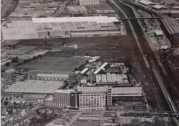 An aerial image of the site.