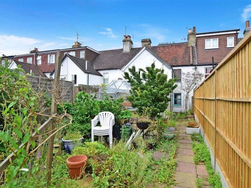 The back garden gives plenty of space