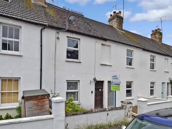 The property is in Victory Road in Horsham, close to the town and station.