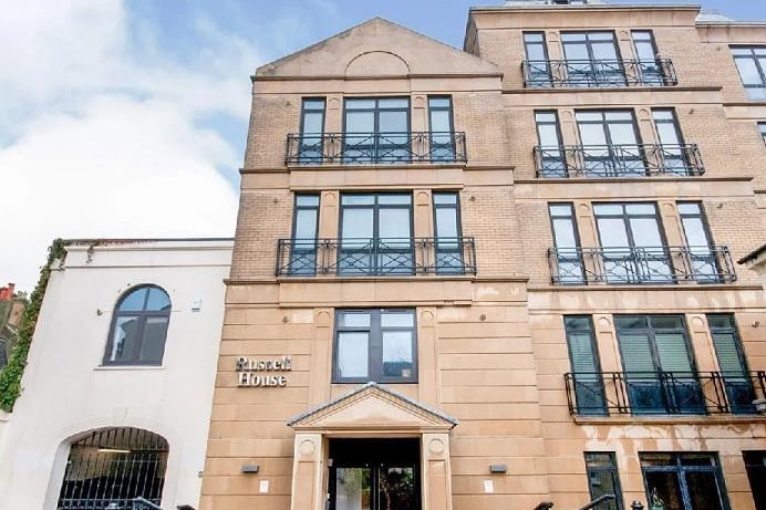 This one bed flat in Russell Square, Brighton is on the market for £295,000. Photo: Zoopla