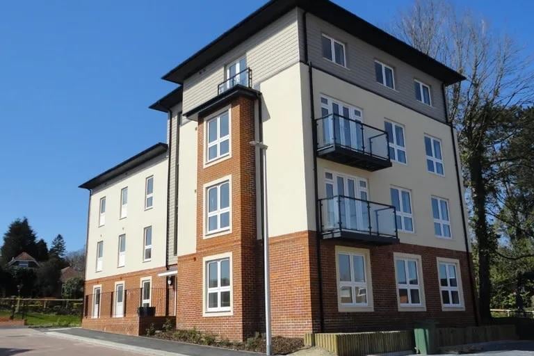 A two bedroom flat is for sale in Warmington Mews, Pine Grove, Crowborough priced £265,000. Photo: Zoopla