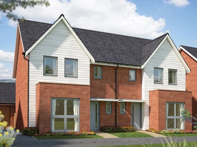 A three bedroom, semi-detached house 'The Goldcrest' at The Gateway, Bexhill-on-Sea is priced from £336,995. Photo: Zoopla