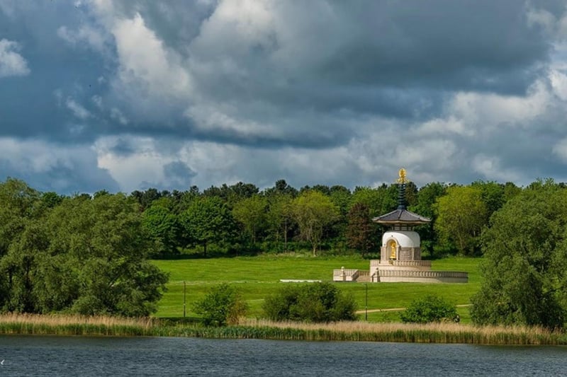 A beautiful view of the Peace Pagoda