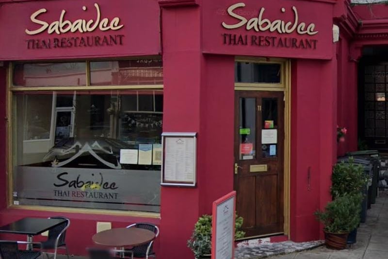 Sabaidee Thai Restaurant in Carlisle Road has 4.6 out of five stars from 306 reviews on Google. Photo: Google