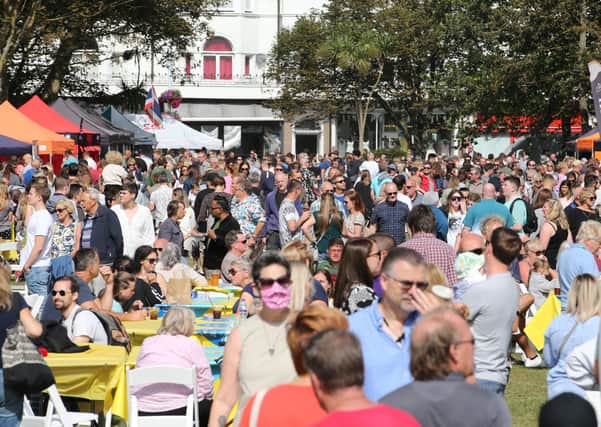 Worthing Food Festival (September 11 2021). Photo by Eddie Mitchell. SUS-211109-144527001