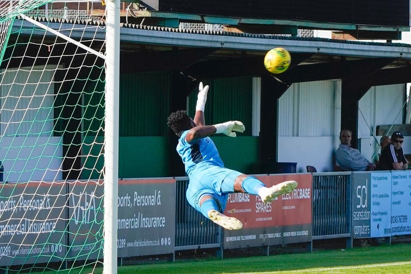 Action from the Rocks' 1-0 win over Carshalton at Nyewood Lane which lifted them to eighth spot in the Isthmian premier / Pictures: Lyn Phillips and Trev Staff