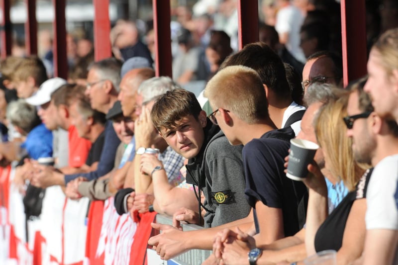 A big crowd was in for Worthing's 3-2 win over East Thurrock at Woodside Road / Pictures: Stephen Goodger