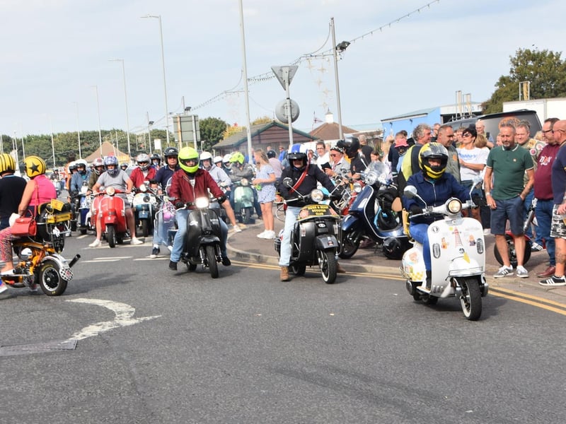 A rideout tool place on Saturday afternoon.