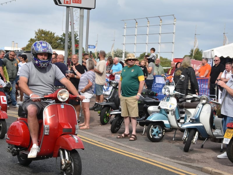 Even the sun shone on the rideout.