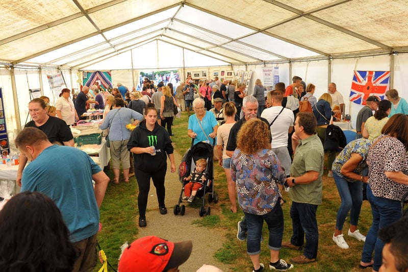 Thousands of people descended on Rosemead park to attend the Littlehampton Town Show and Family Fun Day. Pic S Robards