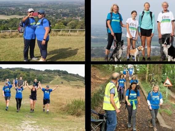 Hundreds of walkers hiked the Chiltern Hills to raise money for Rennie Grove