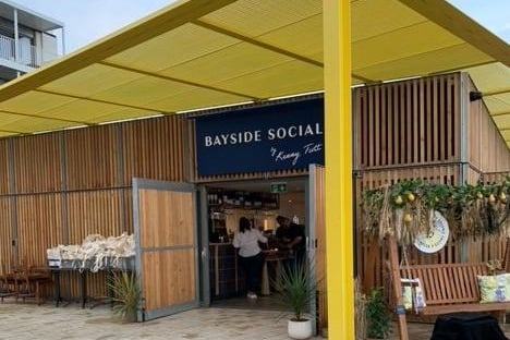 Outside MasterChef winner Kenny Tutt's new restaurant, Bayside Social , on Worthing seafront